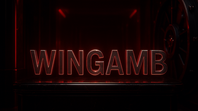 Lüks bir Wingamb casino sahnesinde çekim talebi iptali temalı, merkezi WINGAMB yazılı hiper gerçekçi görsel.